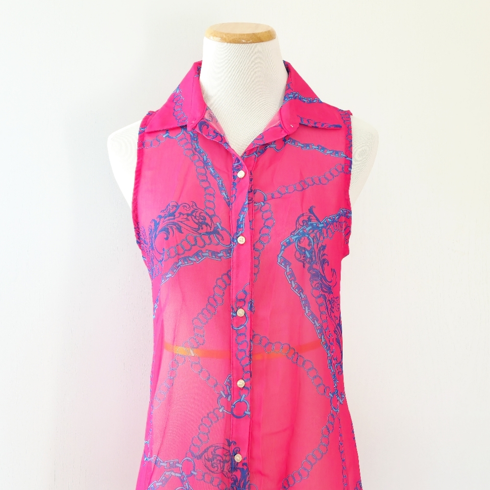 XS Sweet Pea for New York & Company Buttondown Tank Tunic